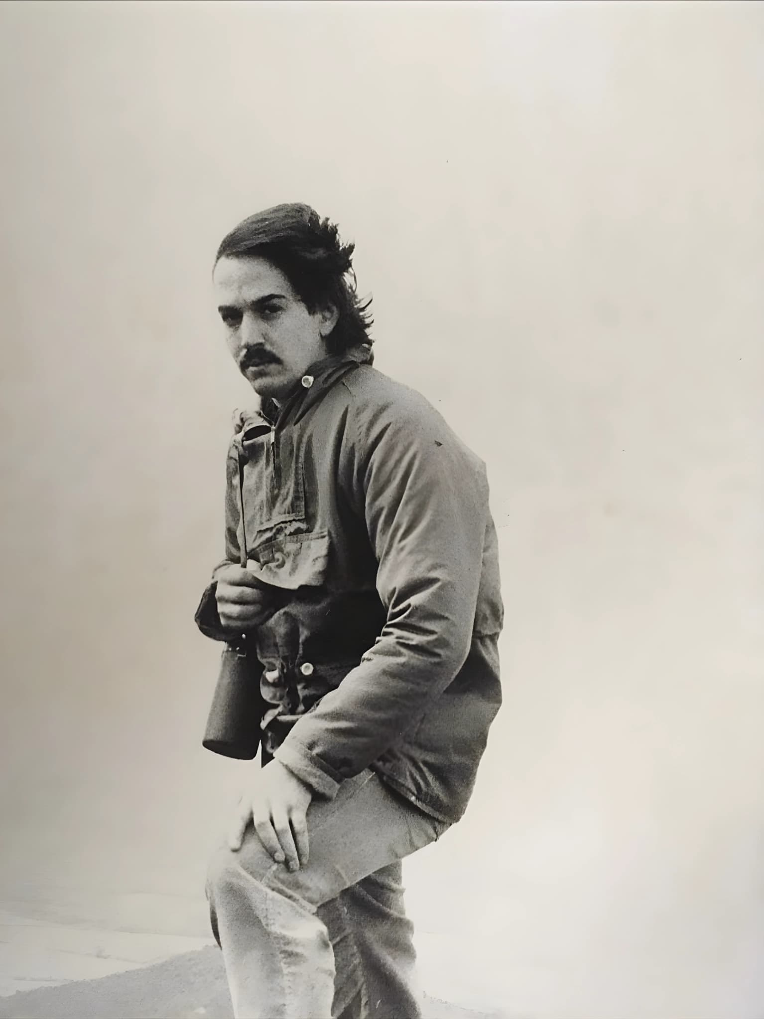 Archaeologist digging up the past